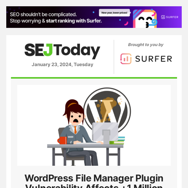 WordPress File Manager Plugin Vulnerability Affects +1 Million Websites
