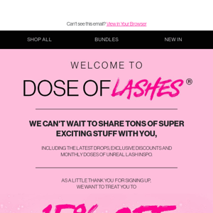 Welcome to Dose of Lashes! 💖