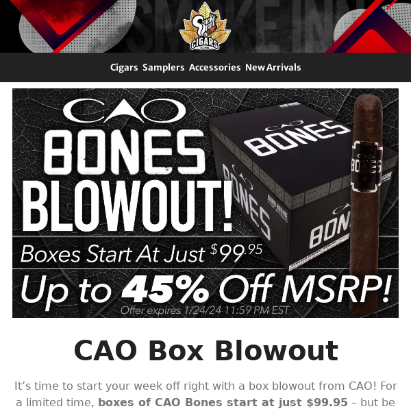 CAO Boxes As Low As $99.95