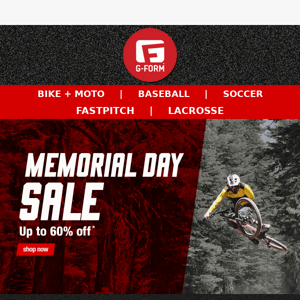 Up to 60% OFF! Memorial Day Sale