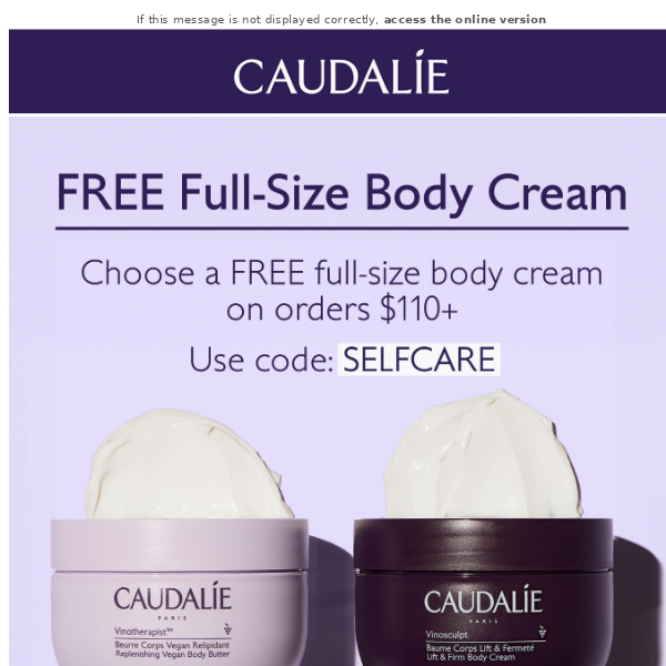 Free Full-Size Body Cream