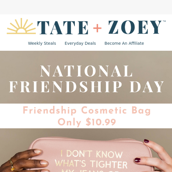 Friendship Cosmetic Bag ONLY $10.99 Today