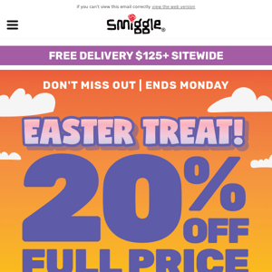 20% off Full Price Easter Egg-sentials 🥚