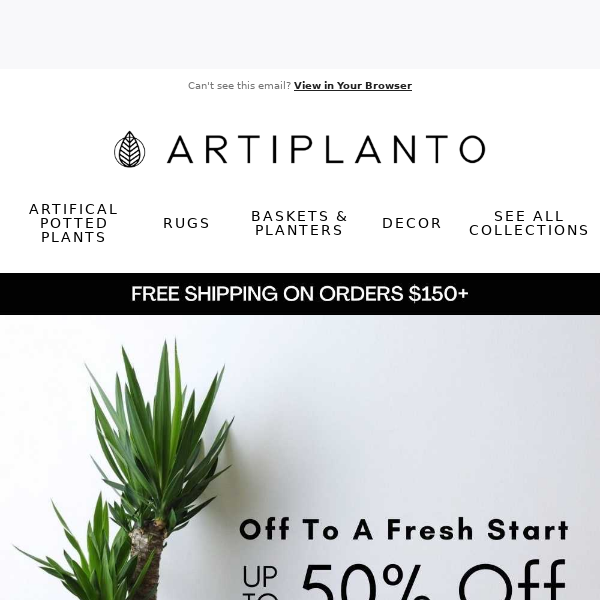 🌿Sitewide Sale: Save Up To 50% Off Artiplanto