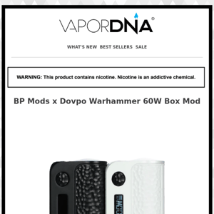 Powerful and Efficient! BP Mods x Dovpo Warhammer 60W Box Mod!