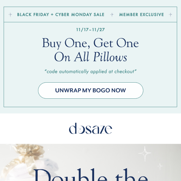 ✨THE ULTIMATE BLACK FRIDAY BLISS✨ – BOGO ON ALL PILLOWS!