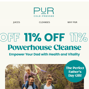 Save on the perfect cleanse for Dad today 🍊