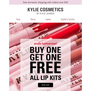 ENDS SOON: buy 1 lip kit, get 1 free 💄💄