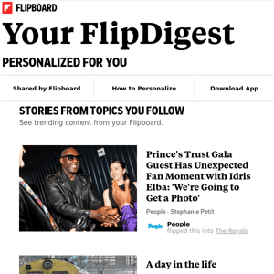 What's new on Flipboard: Stories from Celebrity News, Lifestyle, News and more