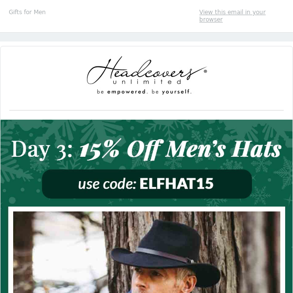 15% Off Men's Hats🎅 Gifts for Men