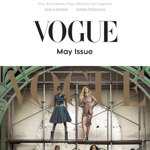 ingesteld Gevoelig emotioneel Vogue's May 2023 Cover Casts Karl Lagerfeld's Legacy into the Future - Vogue