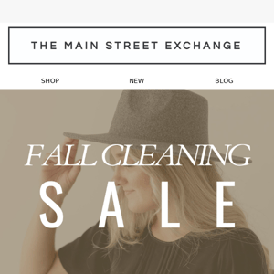 STARTING SOON! 🍂 Fall Cleaning Sale