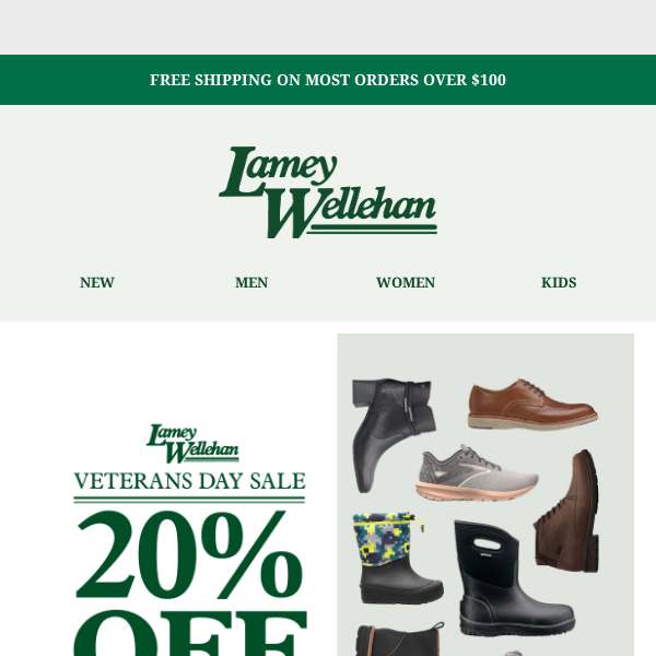 Save now! Our Veterans Day Sale is happening at Lamey Wellehan!