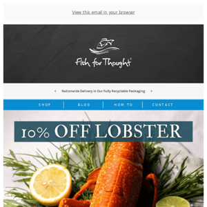 10% off Cornish Lobster - this week only 🦞️