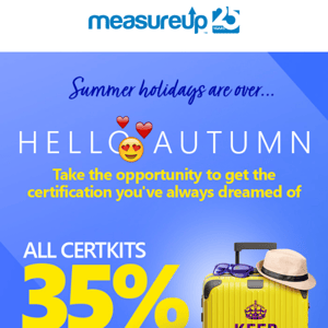 🌤️ Special Autumn Sale - 35% Off all CertKits