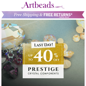 🚨 LAST DAY! Up to 40% Off PRESTIGE Crystal 