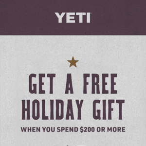 Your Free Holiday Gift Is Almost Gone