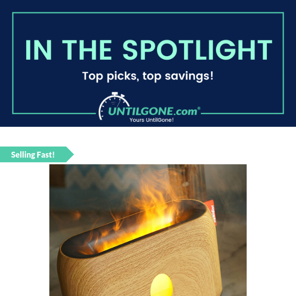 In the Spotlight - 79% OFF GeeFire Aroma Diffuser Flame Fireplace