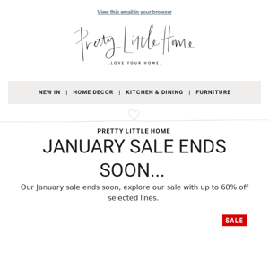 January sale, last few days...✨