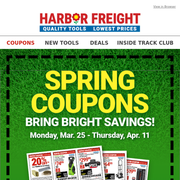 They’re Here! The First COUPON DEALS of Spring!