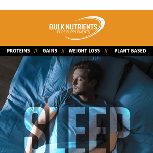 Are you getting enough sleep, Bulk Nutrients? 💤