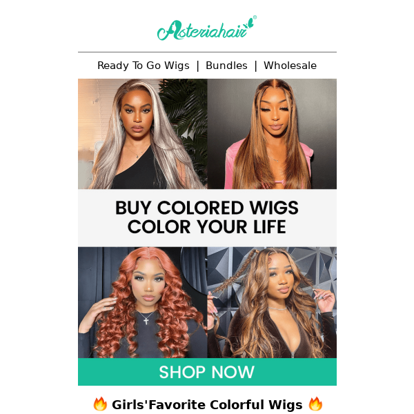 🎀 Most eye-catching Spring color wigs