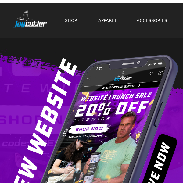 A New Website NEEDS 20% Off To Celebrate 💪