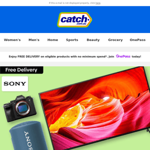 🚚 FREE delivery on Sony TVs, Speakers & Wireless Headphones