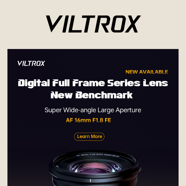 VILTROX AF 16mm F1.8 FE Lens is Ready to Order  🔝