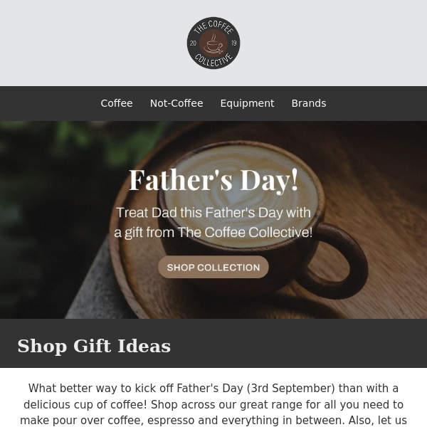 Father's Day is just around the corner! ☕