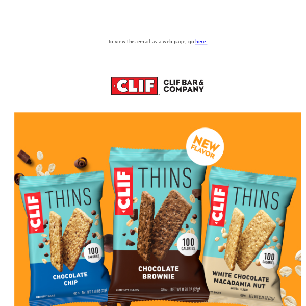 Final Day to Save 15% on CLIF Thins