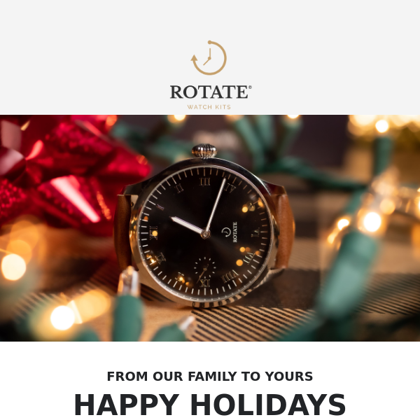 Happy Holidays 🎁 Get a FREE Quartz Movement Kit & 15% Off Inside