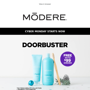 Cyber Monday Doorbuster Available Until NOON!