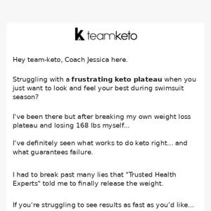 [You're Invited] The #1 Keto Plateau Crusher