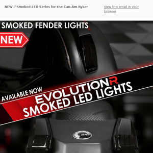 NEW // EvolutionR Smoked LED Tail Lights & Fender Lights for the Ryker