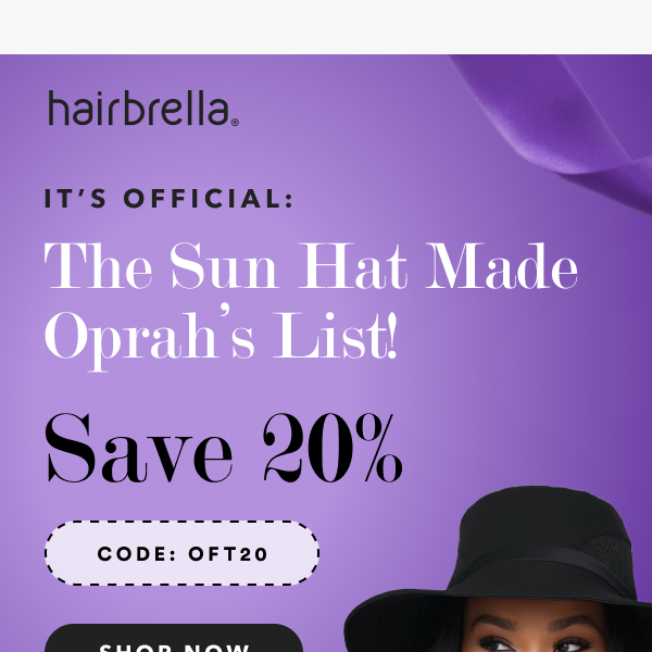 OMG, Hairbrella is on Oprah’s Favorite Things 2023! 🥳