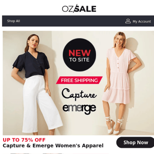 Up To 75% Off Capture & Emerge Womenswear