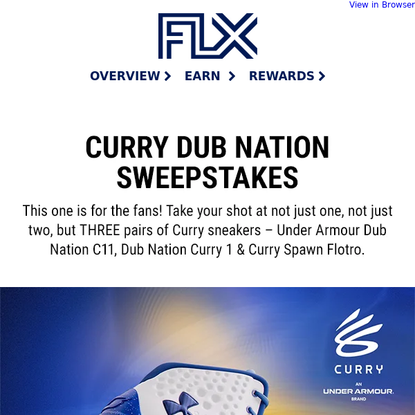 The Curry Dub Nation Sweepstakes