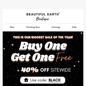 BLACK FRIDAY DEAL - BUY 1, GET 1 FREE!