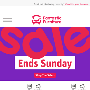 The Fantastic Sale Ends Sunday ⏰