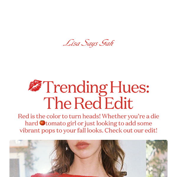 💋TRENDING: The Red Edit