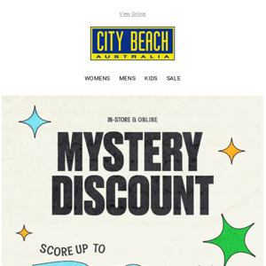City Beach 🎁 You've scored a Mystery Discount 🎁
