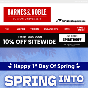 Happy Spring! Here's 10% Off >>