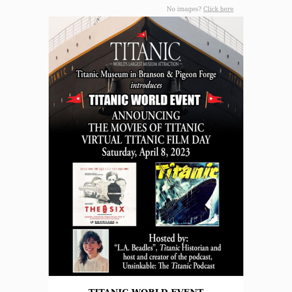 Titanic Pigeon Forge Coupons and Promo Code for $7 off each Ticket