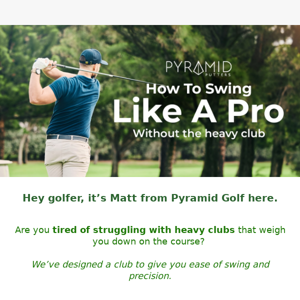 Pyramid Putters Do yourself a favor…🏌️