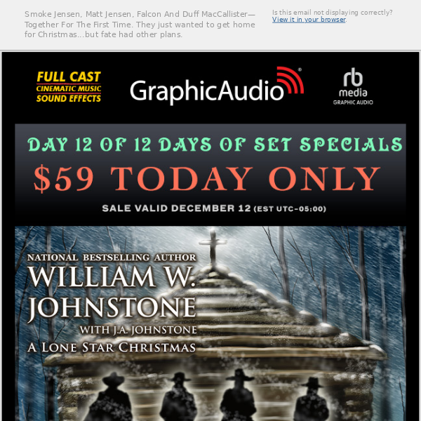 Johnstone Christmas (Series Set) by William W. Johnstone is only $59 today!
