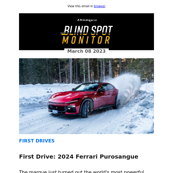 First Drive: 2024 Ferrari Purosangue