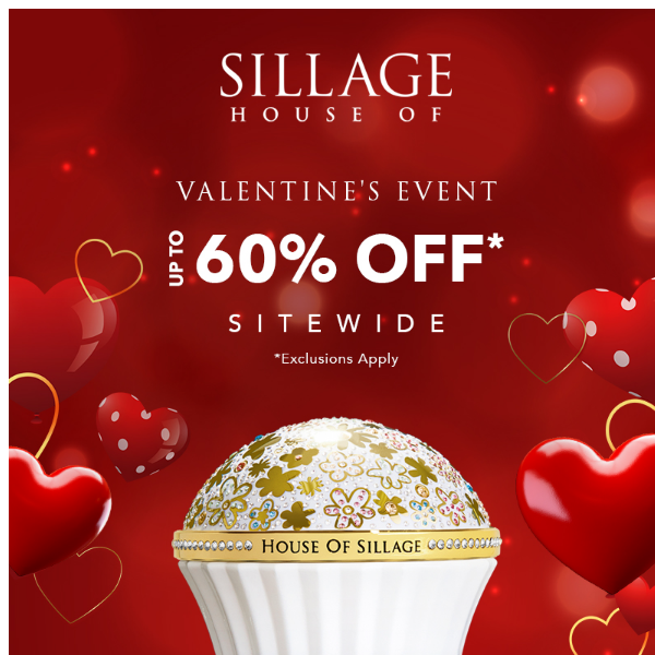 💕Valentine's Event - Up To 60% Off* Sitewide💕