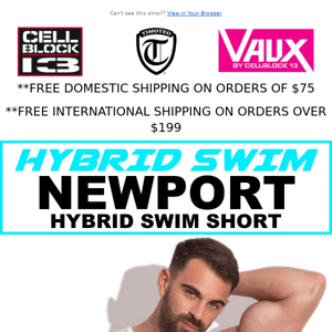 HYBRID SWIM SHORT! Stay Ready With The NEWPORT Hybrid Swim Short! Available In 3 Colors!