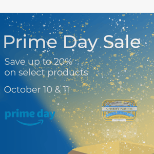 Prime Day Exclusive: Don't Miss Out on 20% Off Grether's!